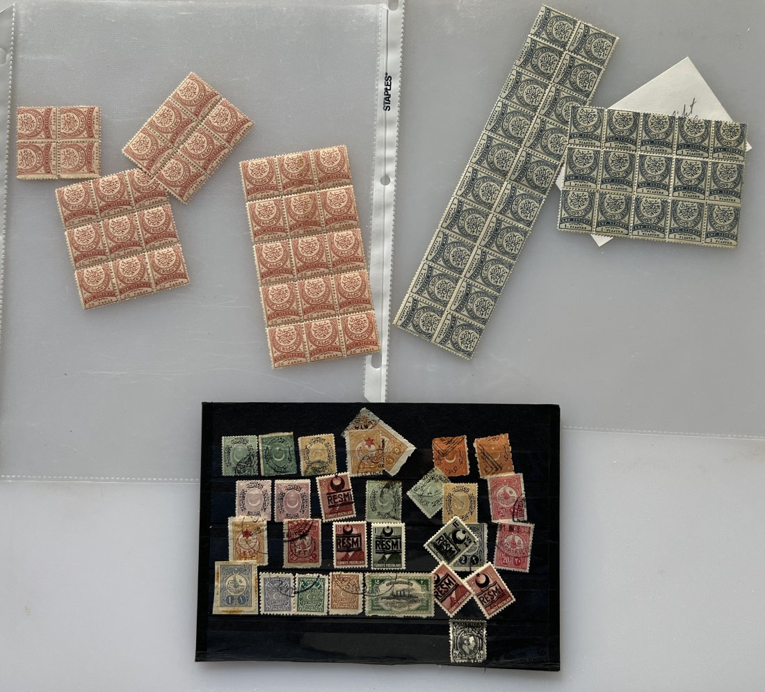 SET OF TURKEY POSTAGE STAMPS: SET OF TURKEY POSTAGE STAMPS brilliant quality unmounted mint positional blocks with full original gum. Quite spectacular and a glorious philatelic showpiece.