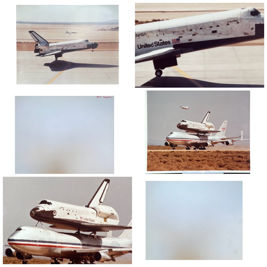 SET OF TWO VINTAGE ORIGINAL NASA PHOTO SPACE SHUTTLE COLUMBIA (1 of 5)