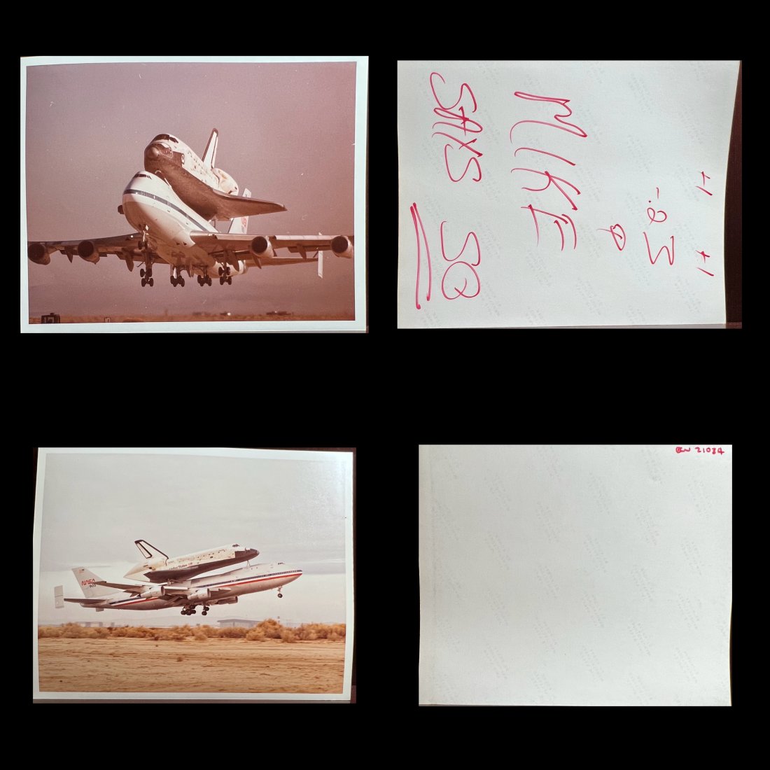SET OF NASA ORIGINAL KODAK PHOTO SPACE SHUTTLE COLUMBIA (1 of 6)