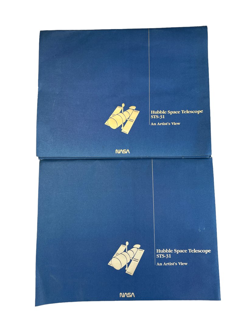SET OF 2 A Tribute To NASA Hubble Space Telescope Team: An Artist's View 14 Prints photos (1 of 4)