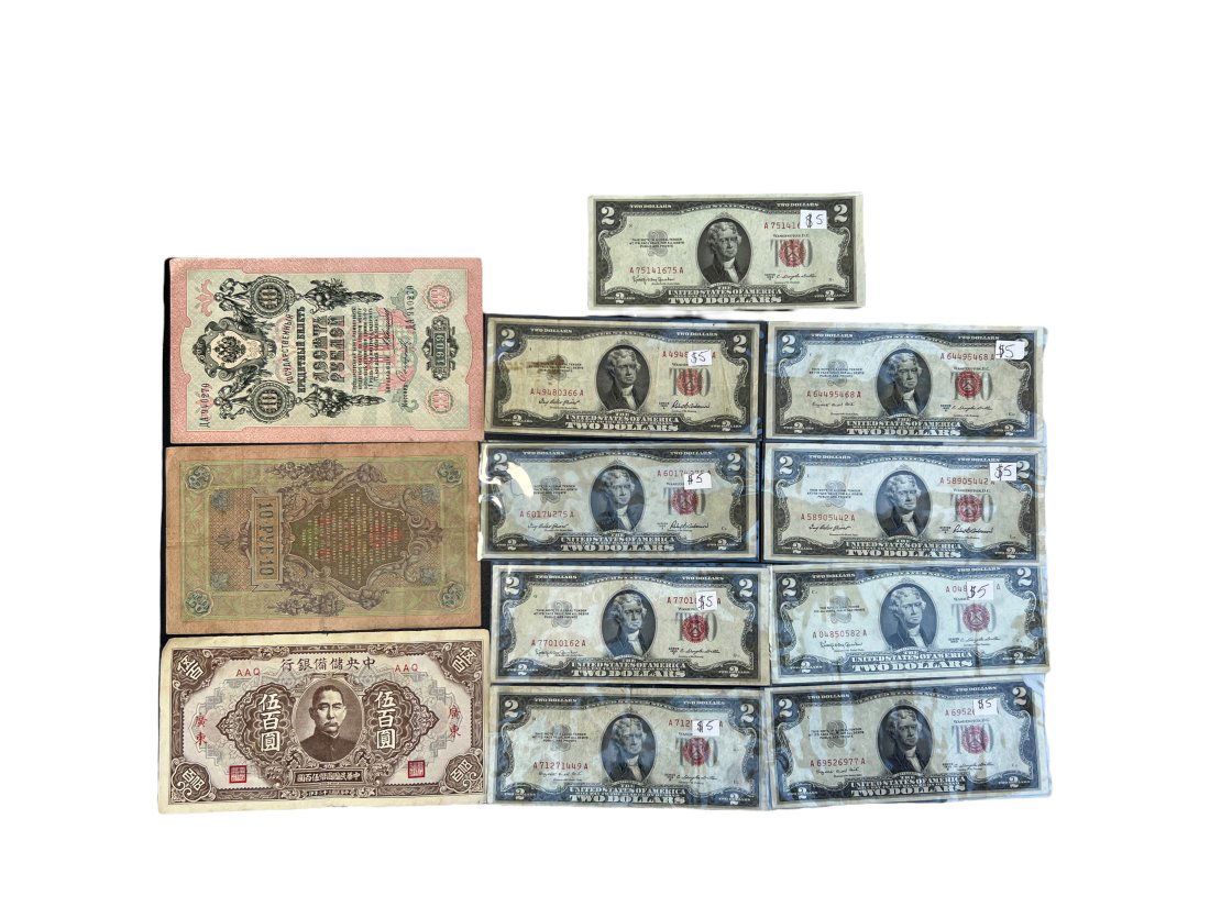 Set of 11 US Banknote, Russian banknote, China Banknote (1 of 7)