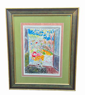 Color Lithograph on Paper signed by Constantin Terechkovitch: Color Lithograph on Paper signed by Constantin Terechkovitch, pen signed and numbered size 28" by 24"