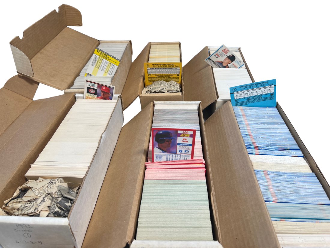 SET OF 6 BASEBALL TRADING CARDS BOXES BULK (1 of 6)