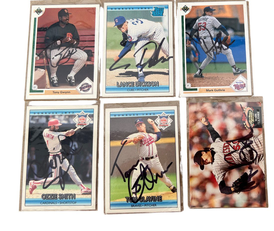 SET OF 6 BASEBALL PLAYERS  Autographed Signed (1 of 8)