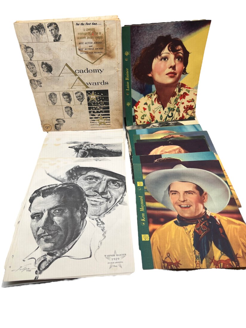SET OF Complete Portrait Collection Of Academy Award Winners Nicholas Volpe: SET OF Complete Portrait Collection Of Academy Award Winners Nicholas Volpe and color vintage prints