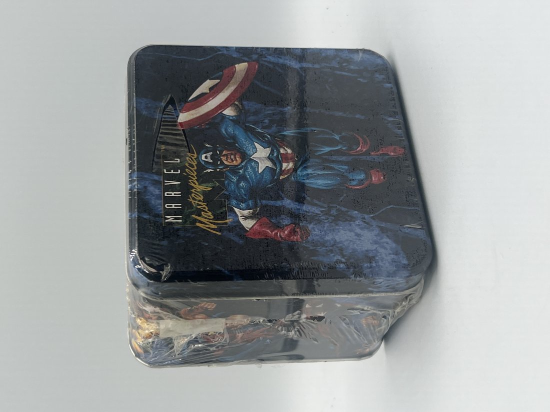 Marvel Masterpieces Series 1 Factory Tin Set trading card: Marvel Masterpieces Series 1 Factory Tin Set sealed box comic