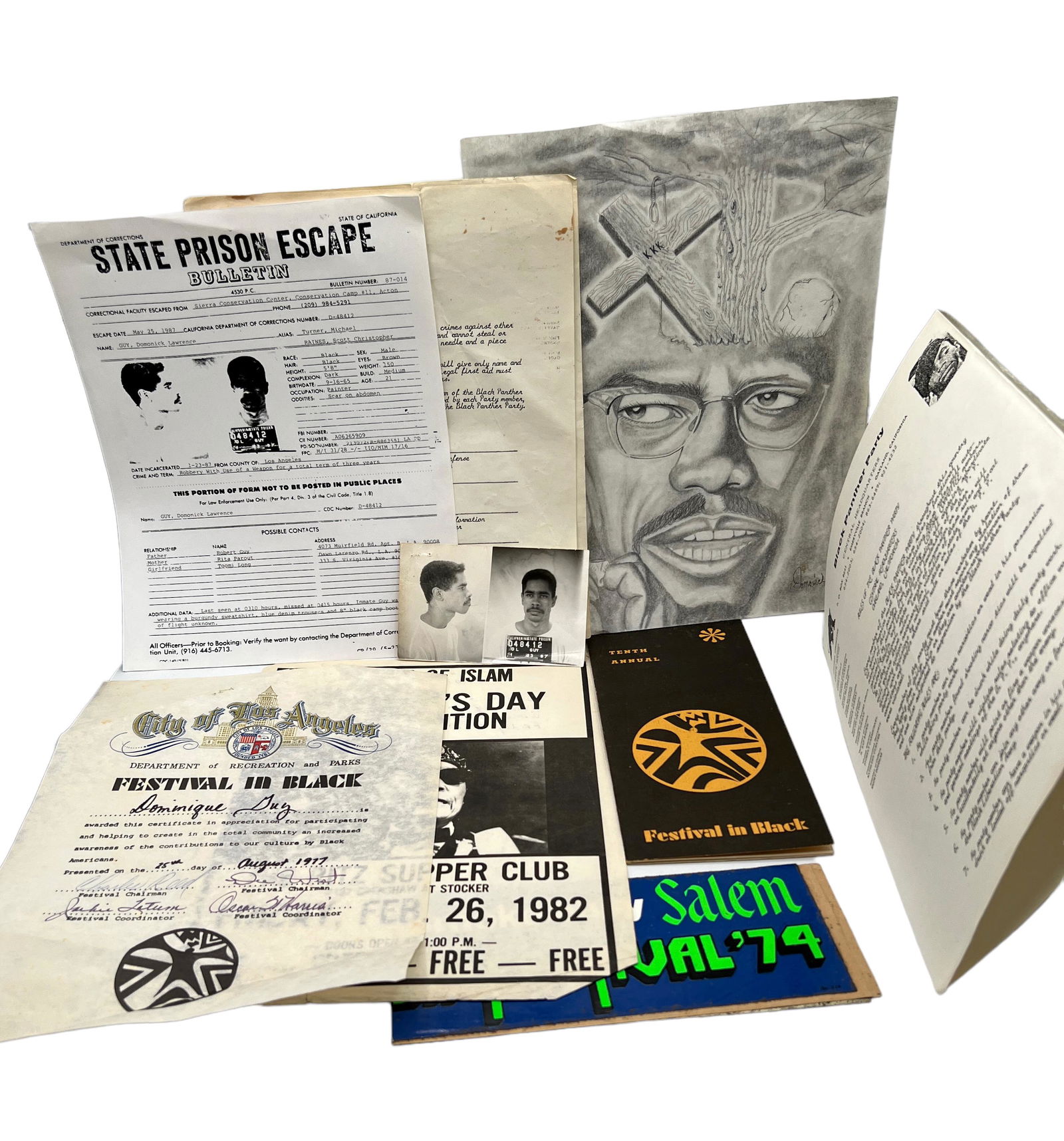 BLACK PANTHER PARTY RELATED MATERIALS, AFRICAN AMERICAN HERITAGE (1 of 12)
