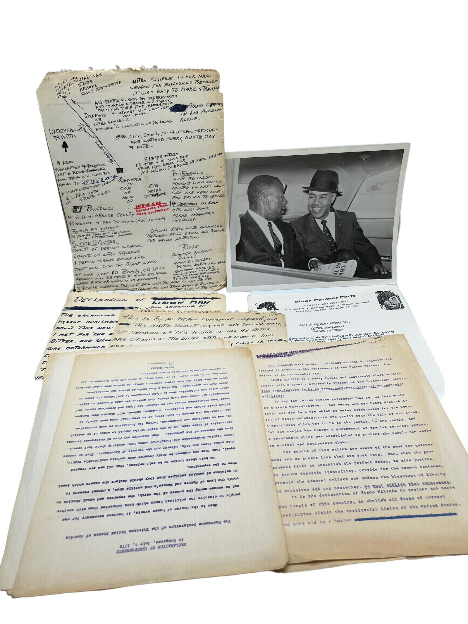 BLACK PANTHER PARTY RELATED MATERIALS, AFRICAN AMERICAN HERITAGE (1 of 7)