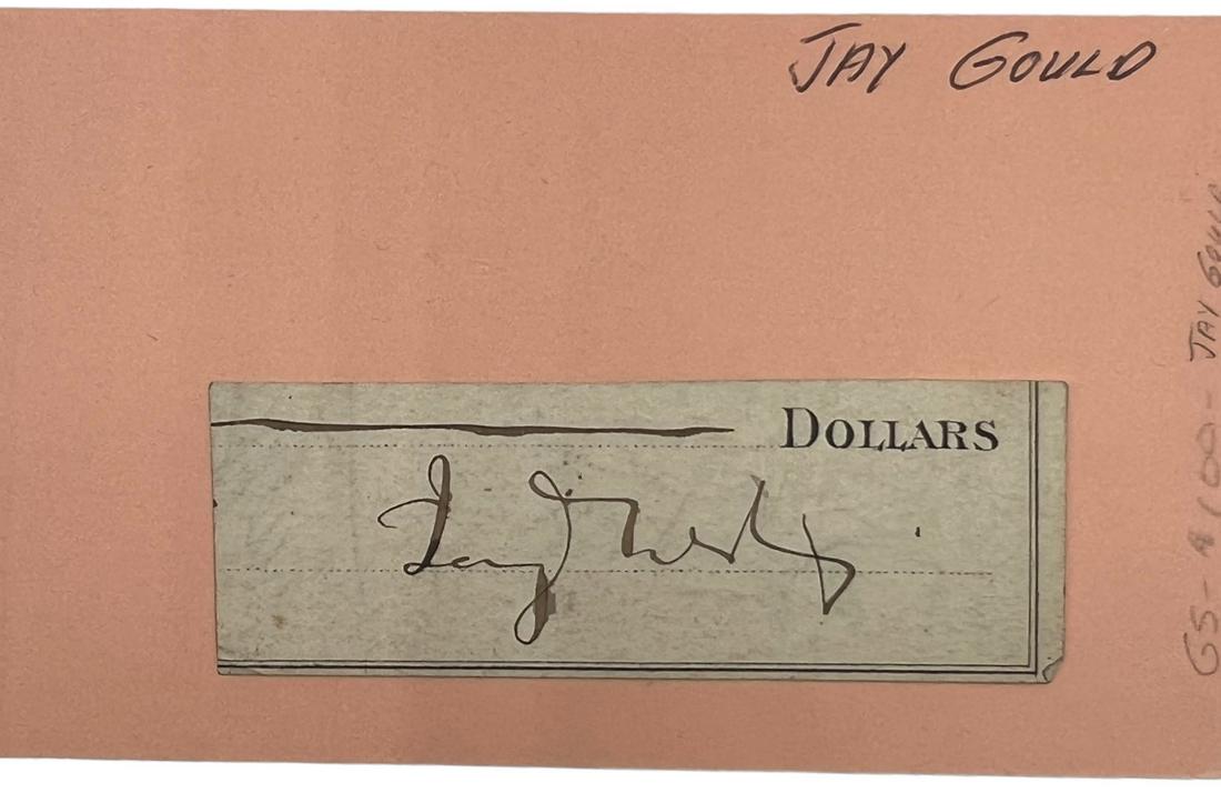 VINTAGE SIGNATURE BY JAY GOULO, AUTOGRAPH: VINTAGE SIGNATURE BY JAY GOULO, AUTOGRAPH