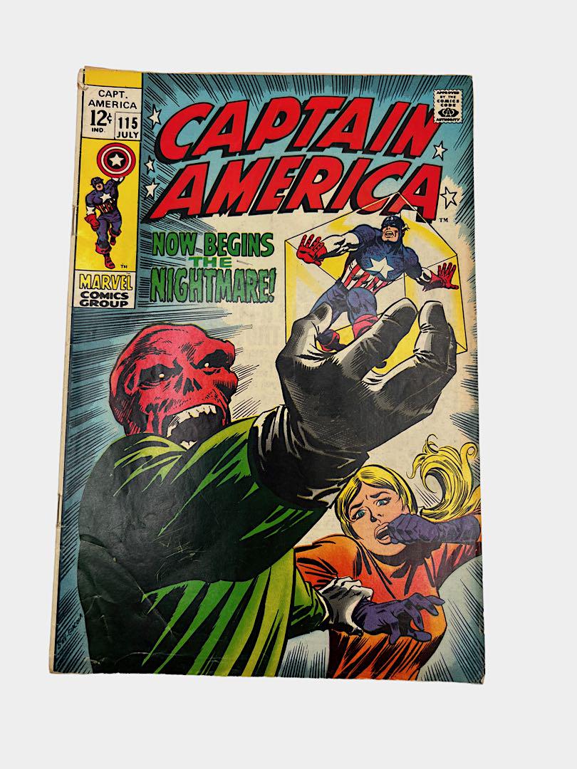 MARVEL COMIC BOOK CAPTAIN AMERICA 115 1969 (1 of 1)