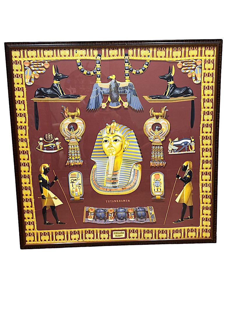 HERMES TUTANKHAMUN SILK SCARF BY DIMITRY RYBALTCHENKO (1 of 4)