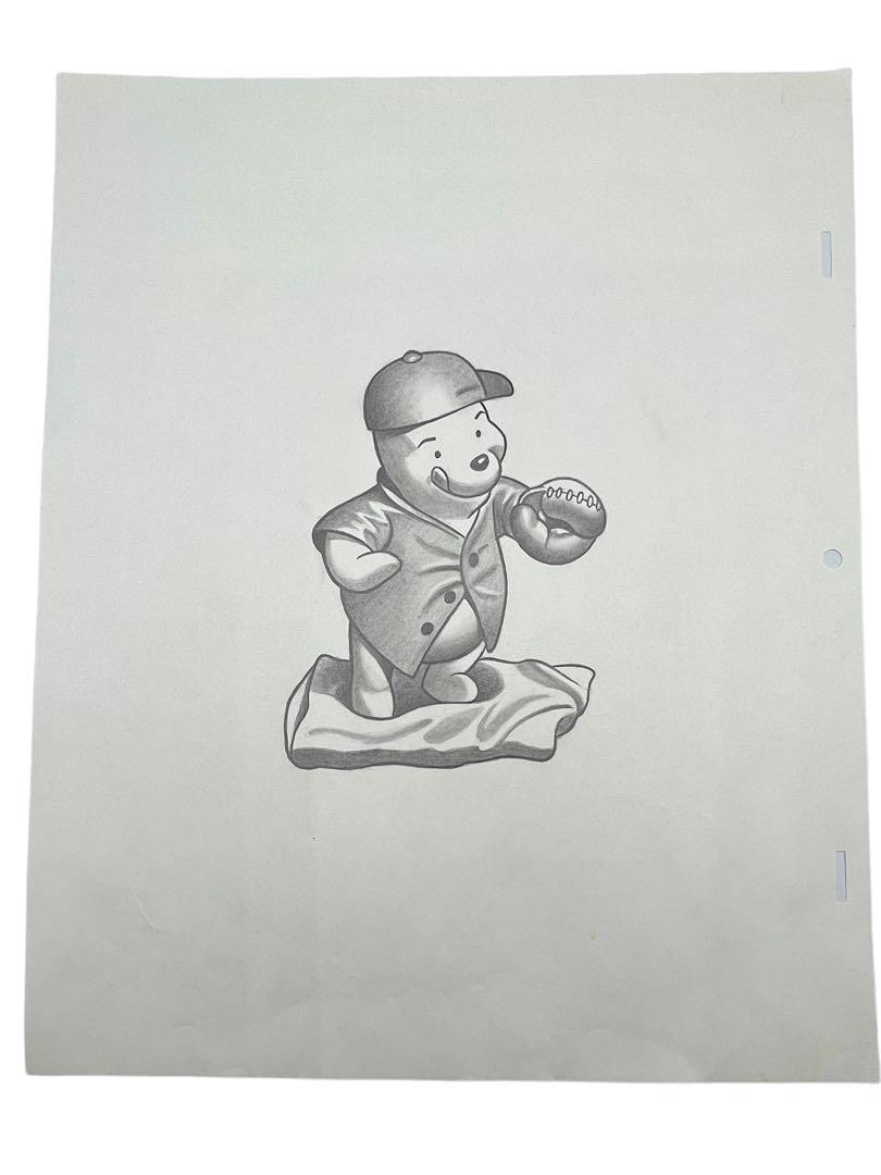 ORIGINAL RARE DISNEY WINNIE THE POOH BEAR ANIMATION PENCIL DRAWING PRODUCTION SKETCH: ORIGINAL RARE DISNEY WINNIE THE POOH BEAR ANIMATION PENCIL DRAWING PRODUCTION SKETCH