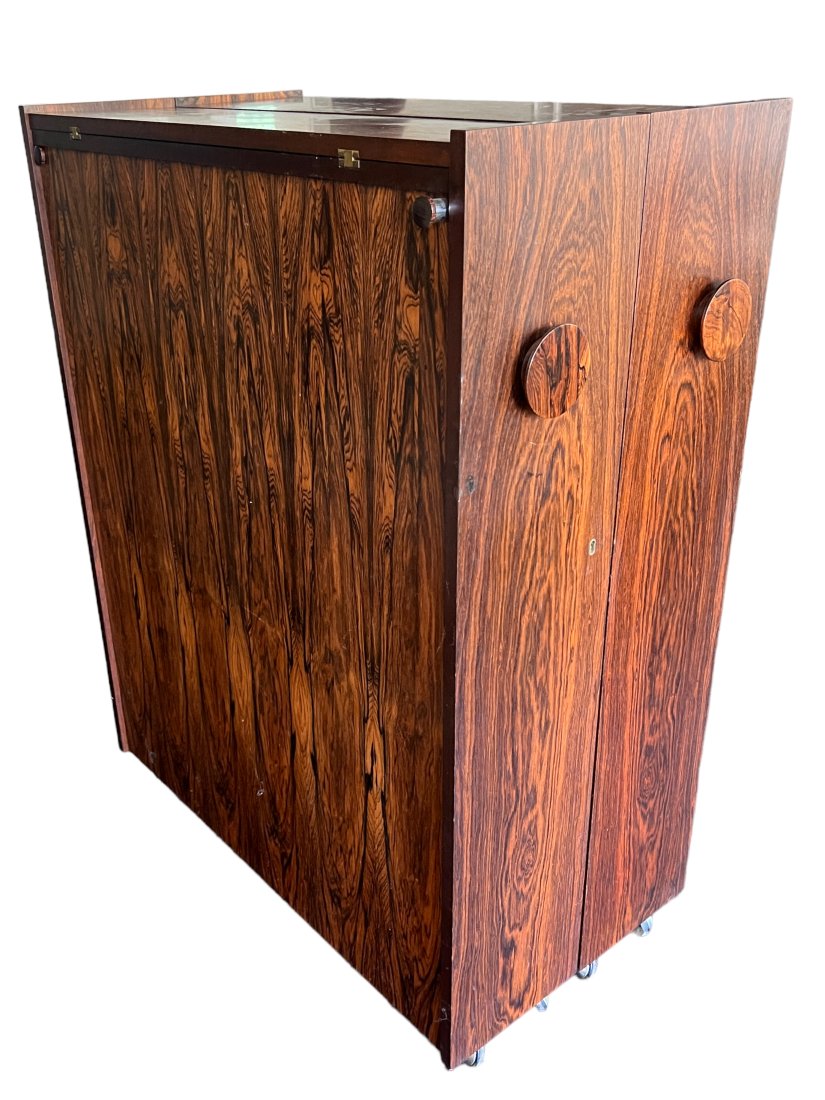 Mid Century Rosewood Collapsible Bar (1 of 9)