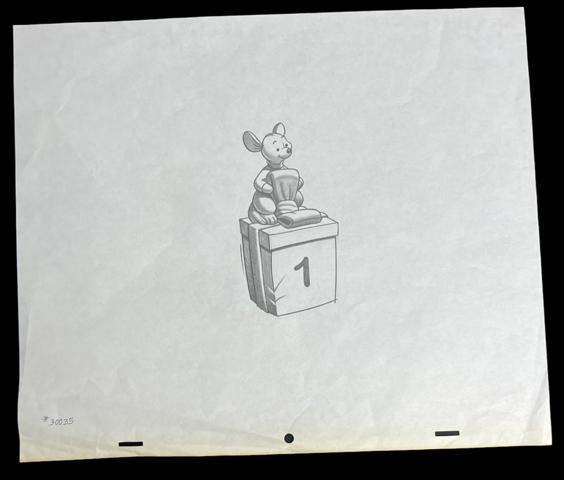 Disney Winnie the Pooh Kangaroo  animation drawing production sketch (1 of 2)
