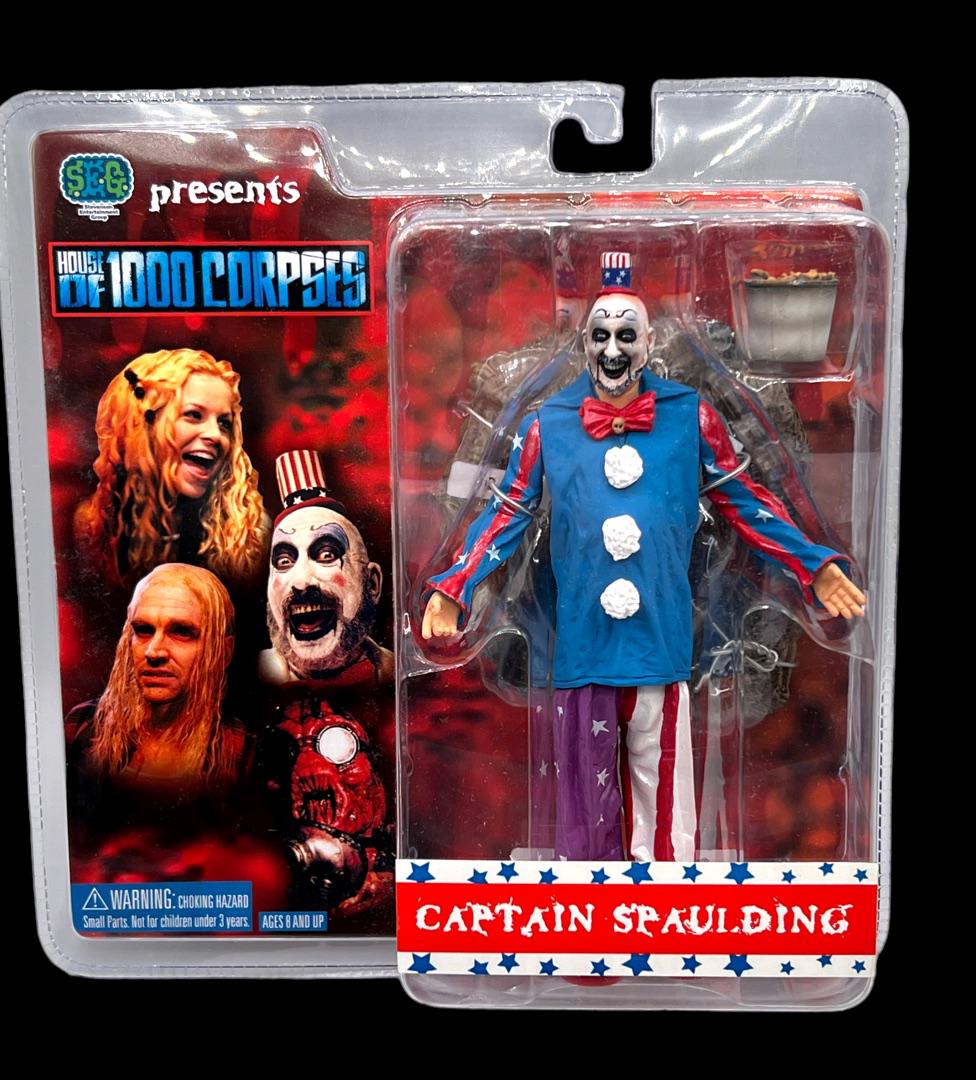 Captain Spaulding action figure house of 1000 corpses 8" Horror Sid Haig: Captain Spaulding action figure house of 1000 corpses 8" Horror Sid Haig