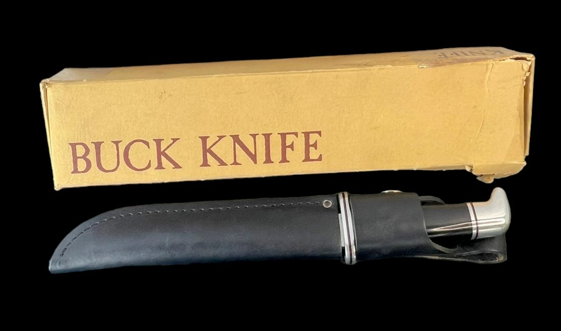 Buck knife 120 USA with sheath and box (1 of 4)