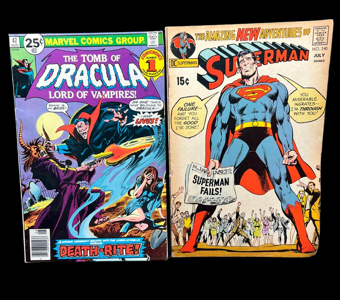 Tomb of Dracula, 47 Superman, 240 comic book lot (1 of 5)