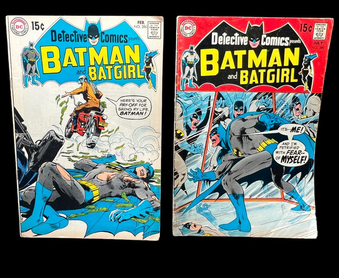 Detective comics, Batman, 389, 396 vintage comic book lot (1 of 1)