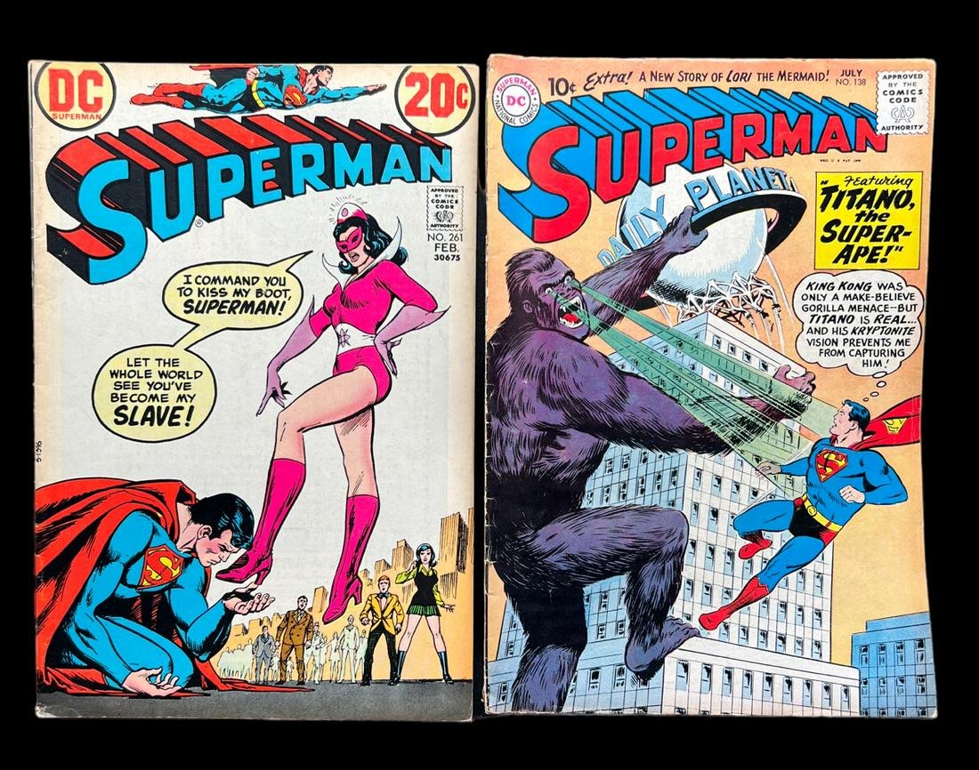 Superman, 138 to 61 vintage DC comic book lot (1 of 1)