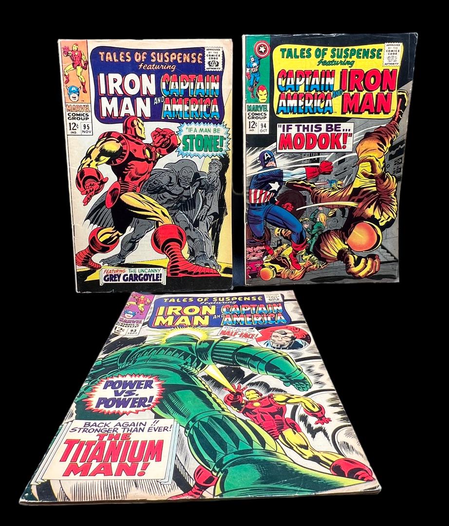 Tales of suspense 93 94, 95 vintage comic book lot marvel, Captain America (1 of 1)