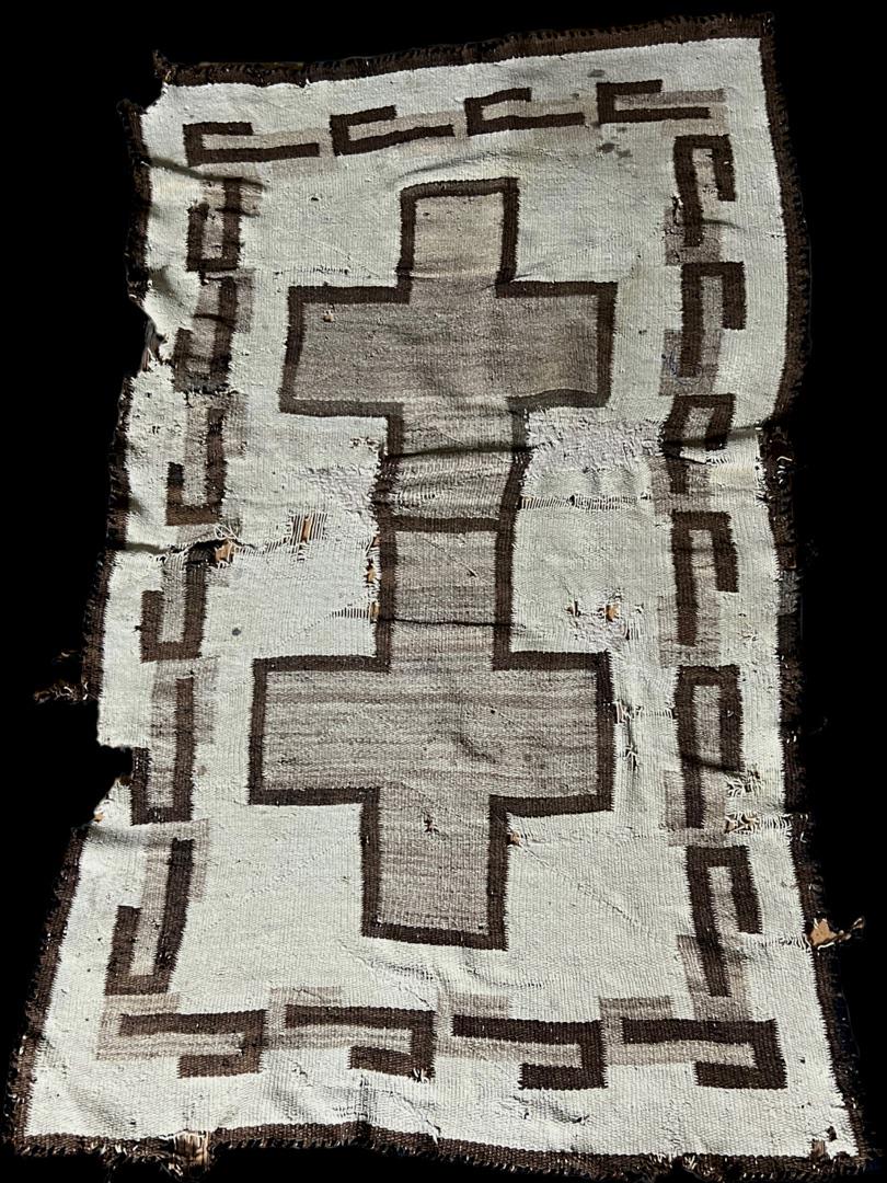 old  Navajo blankets, rug 55' by 35" inches (1 of 14)