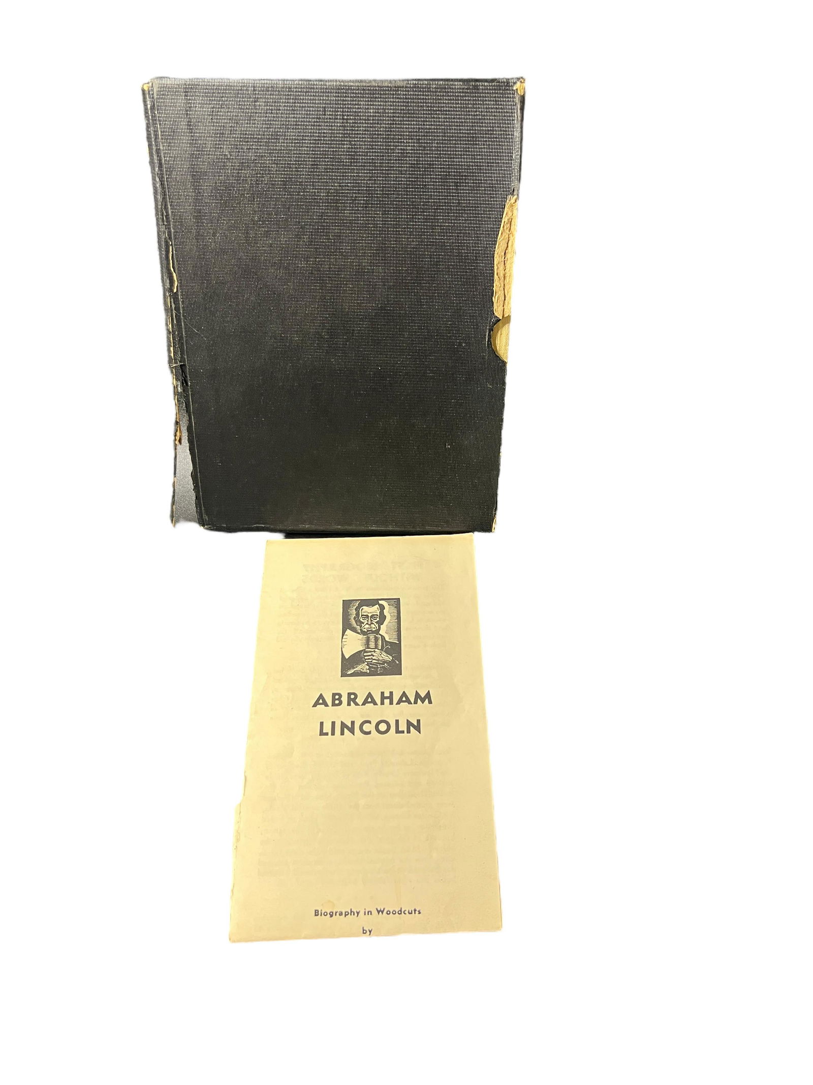 Abraham Lincoln in In woodcuts Book 1933 signed by author Charles Turzak: Abraham Lincoln in In woodcuts Book 1933 signed by author Charles Turzak