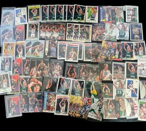 Vintage NBA basketball Larry Bird sports card collection 75 pieces (1 of 13)