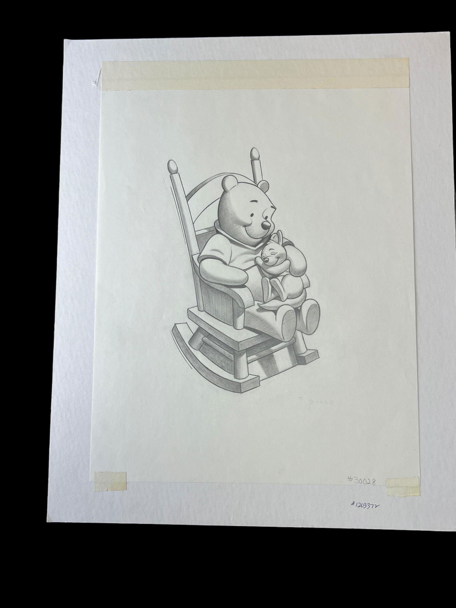 Original Disney Winnie the Pooh Kangaroo  animation pencil drawing production sketch (1 of 2)