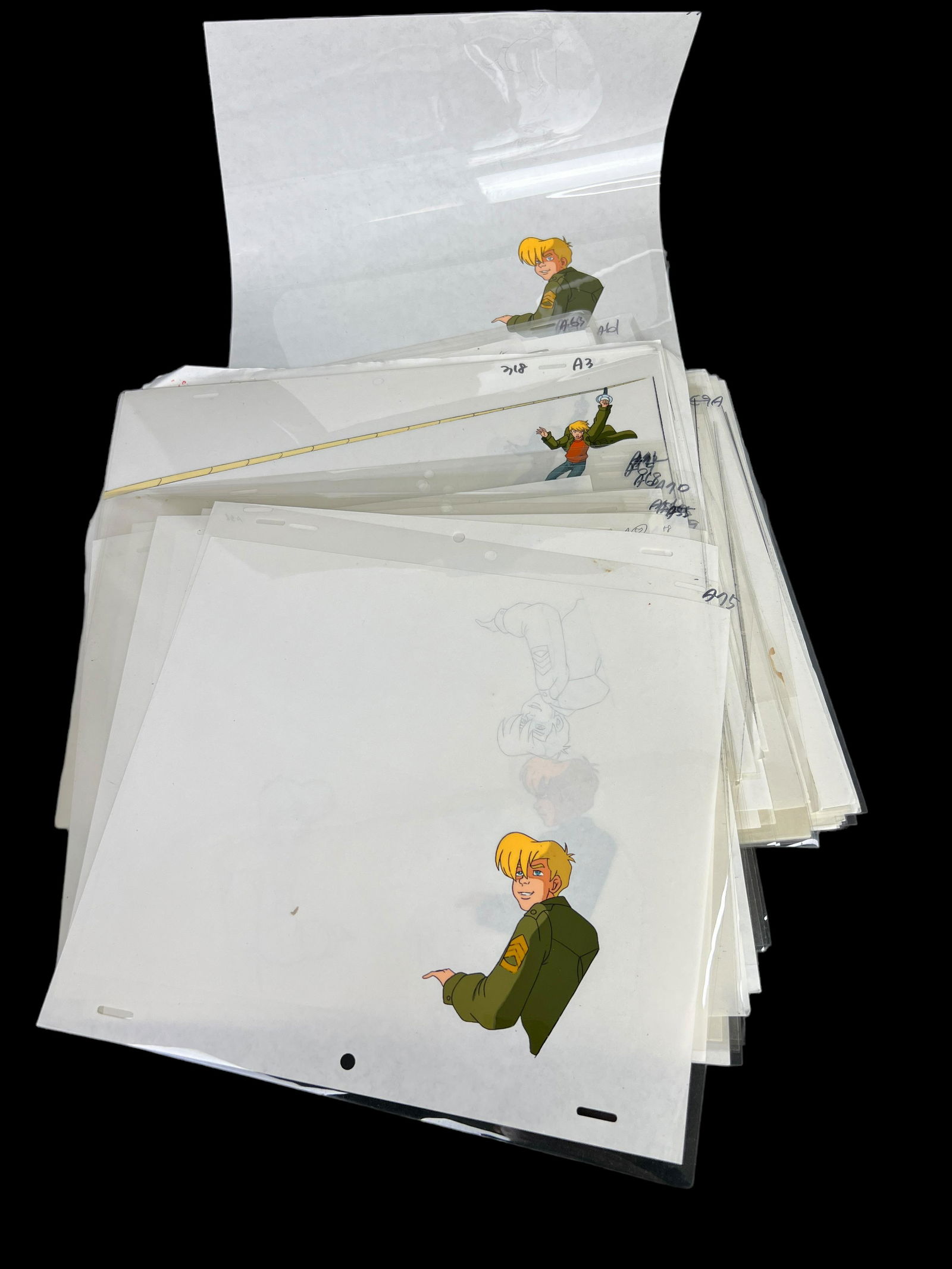 Where on earth is Carmen Sandiego cartoon animation productions cel lot (1 of 12)