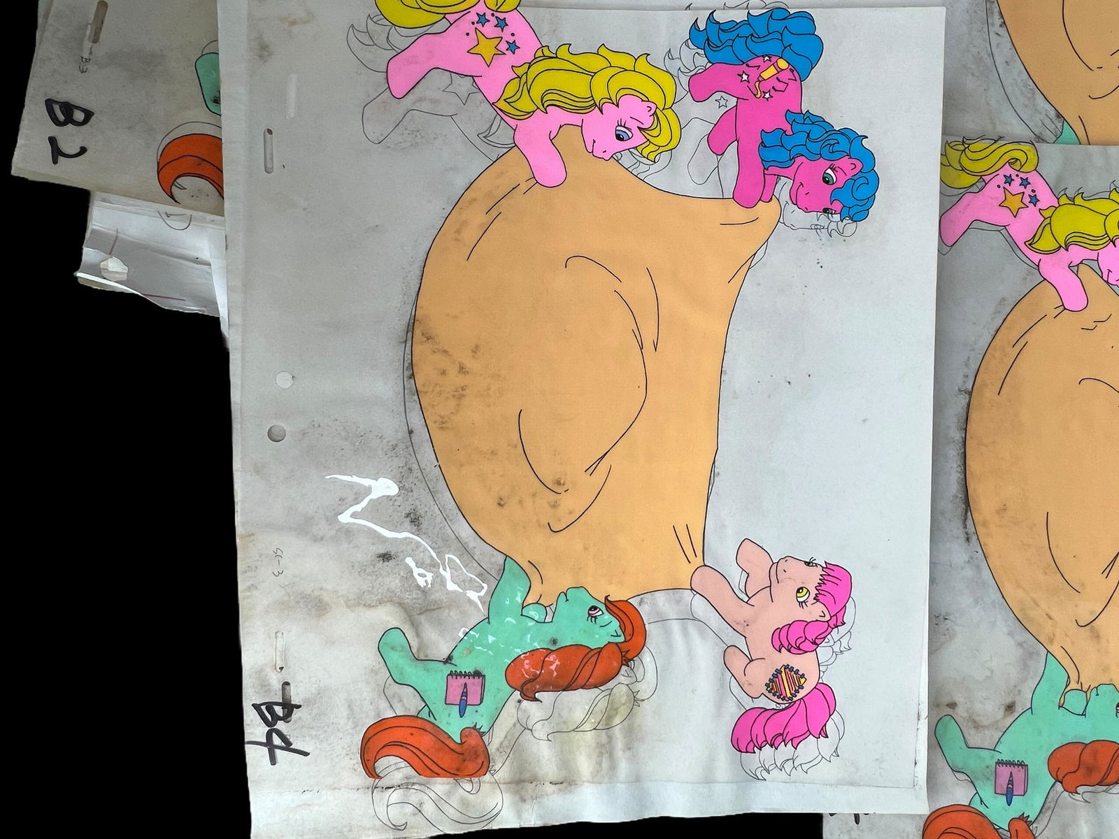 My little pony cartoon animation production cel lot (1 of 8)
