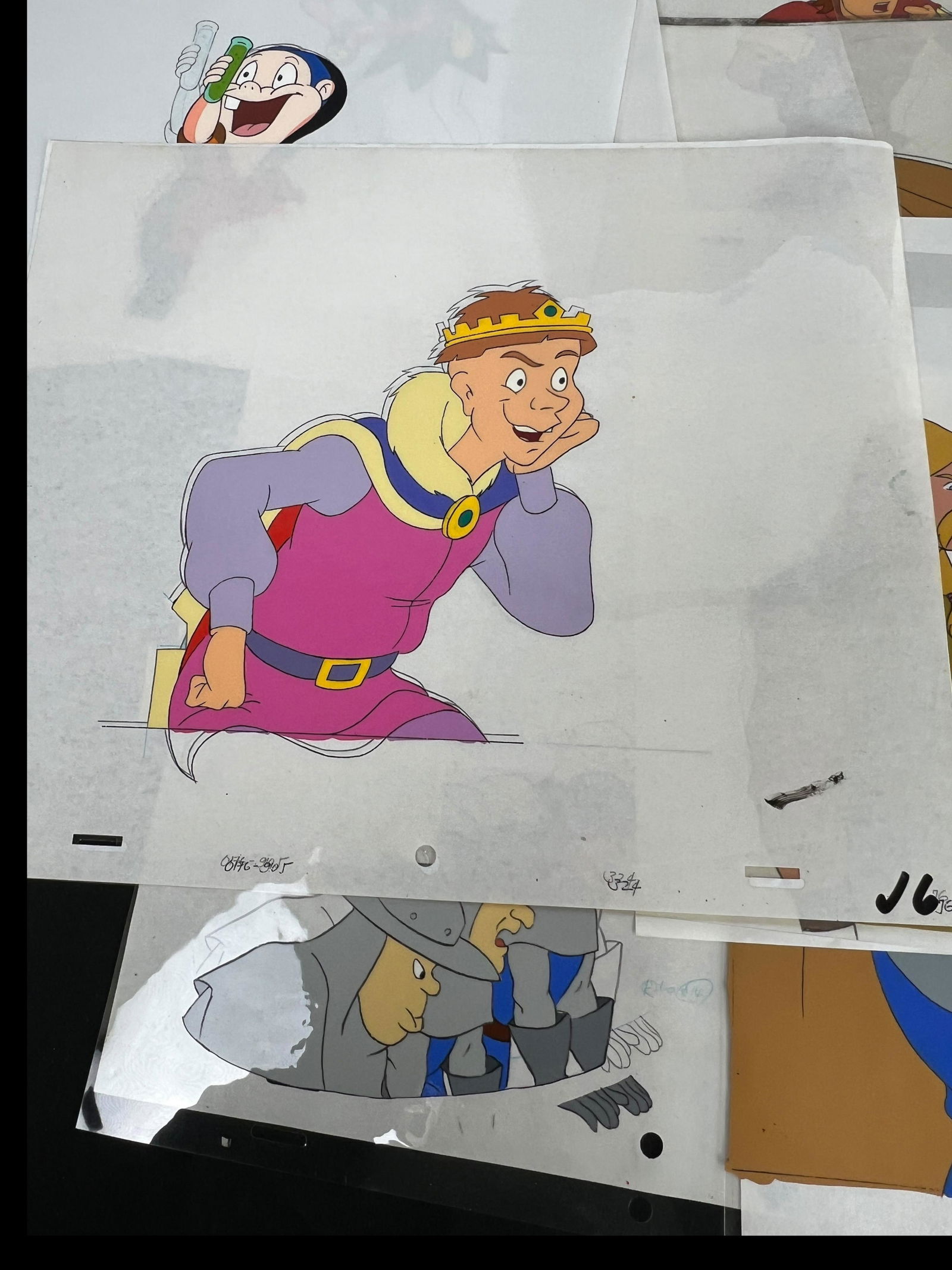 Robin Hood cartoon animation production Cel lot (1 of 11)