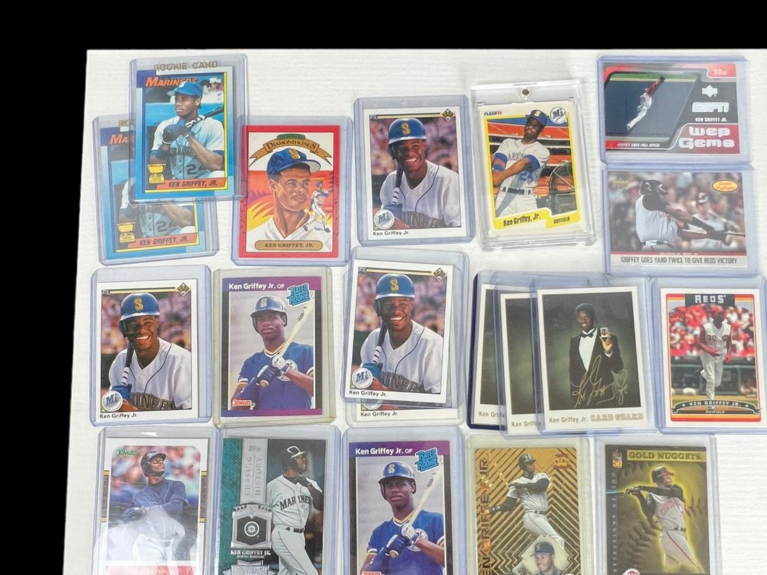 Ken Griffey Jr Baseball Card Sports Collection Lot 21 pieces (1 of 10)