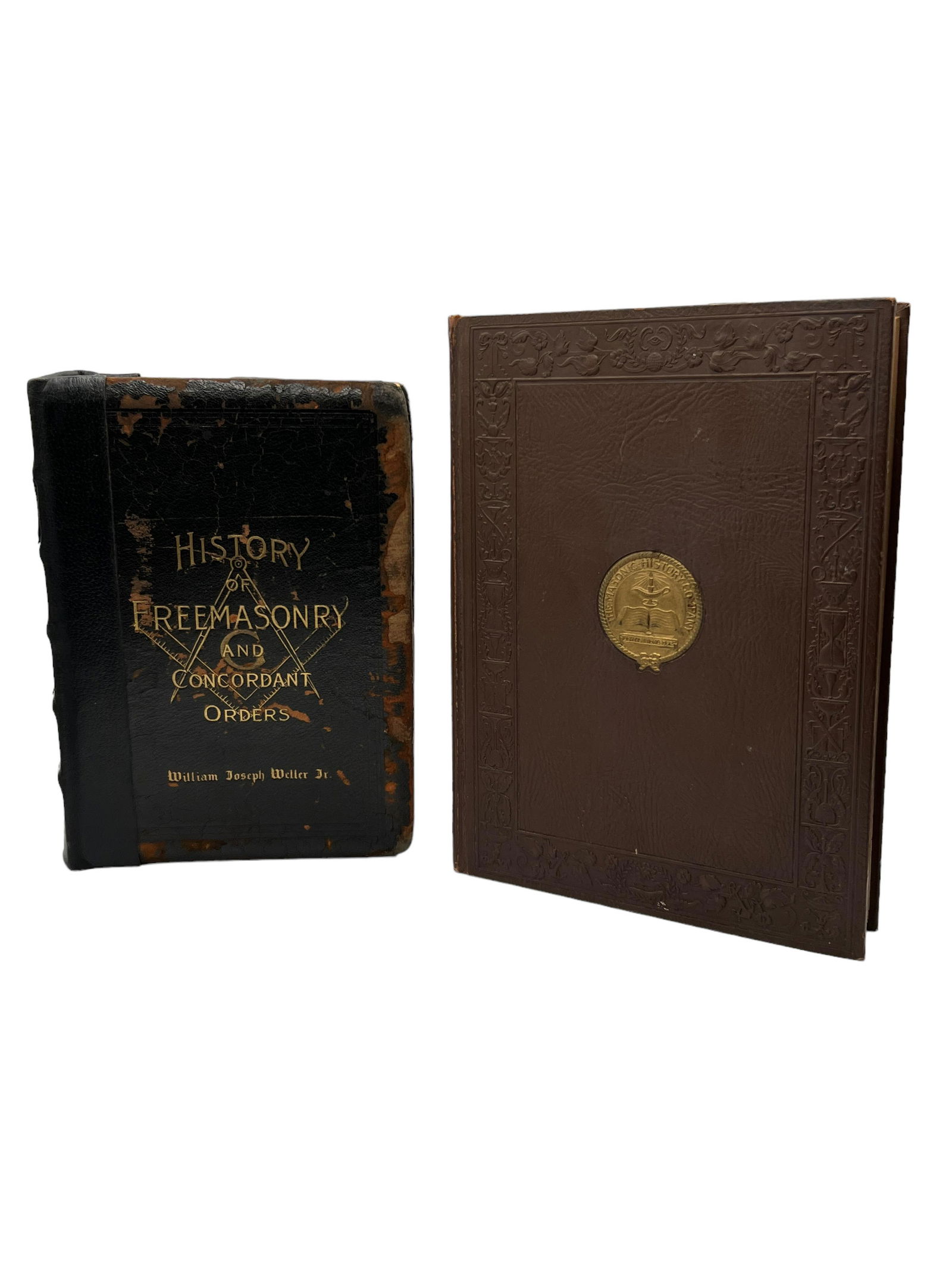 Freemason masonic antique book lot set of 2 books (1 of 9)
