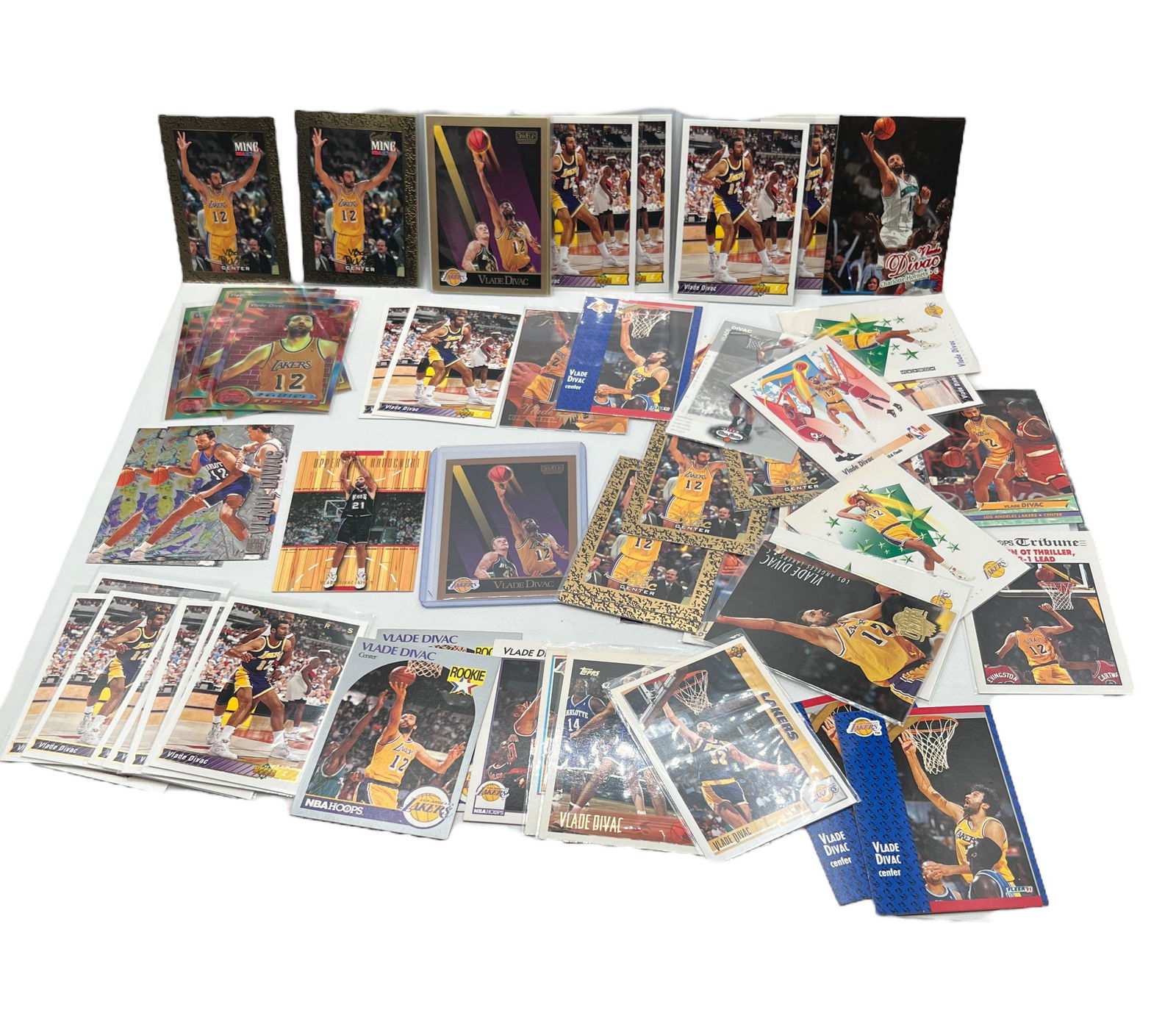 Vladi Divac NBA, basketball sports card collection lot 60 cards (1 of 12)