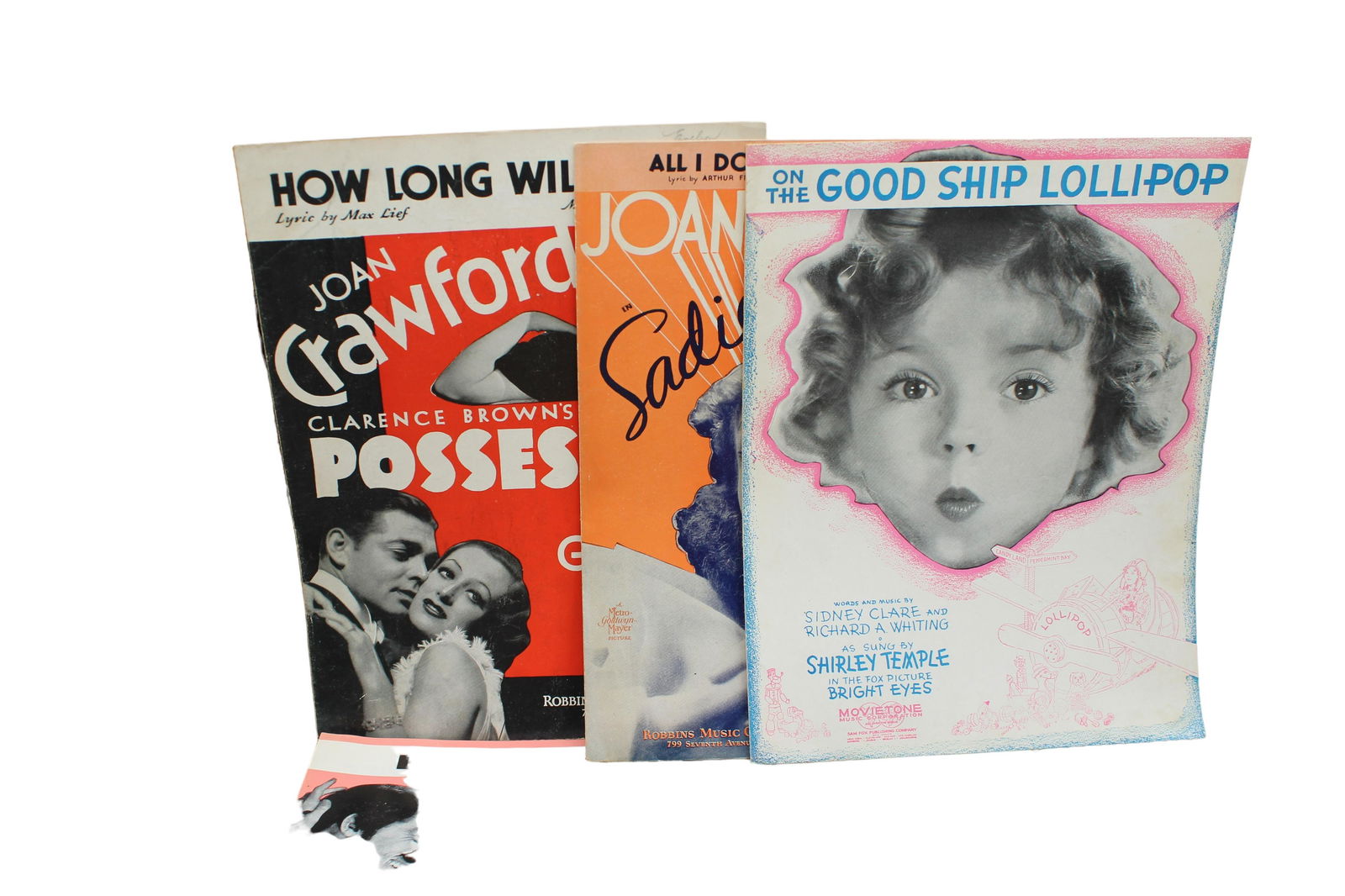 Jean Harlow Joan Crawford sheet music Hollywood golden age collection lot (1 of 9)