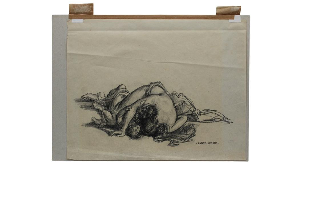 Andre LeRoux pencil drawing on paper 10 1/2" x 8 1/2": Andre LeRoux pencil drawing on paper 10 1/2" x 8 1/2"