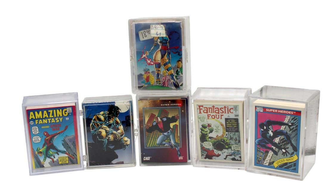 Vintage Marvel 1984 1990 trading card large collection lot (1 of 9)