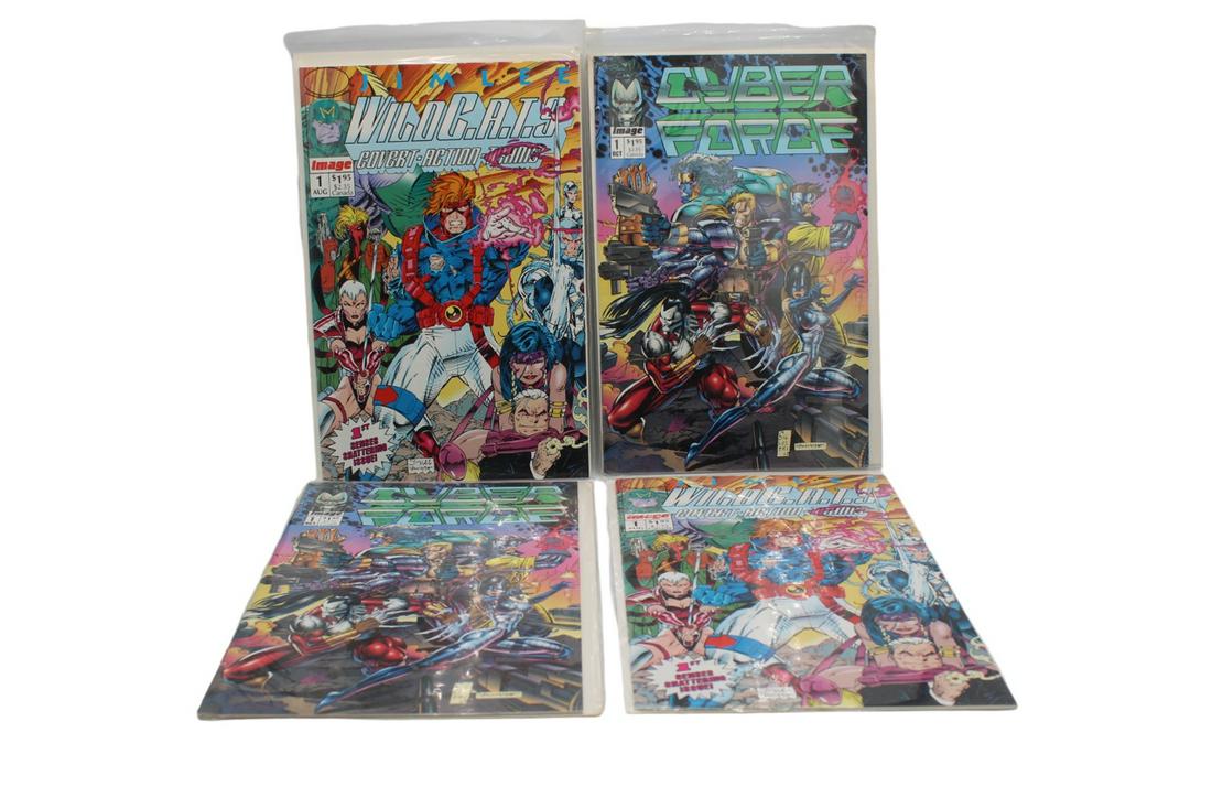 Cyber force Wildcats vintage comic book collection lot 4 books (1 of 3)