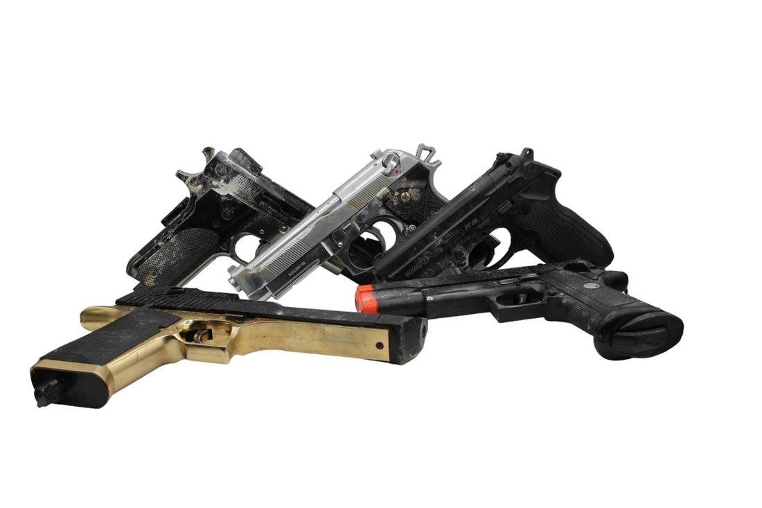 Movie prop BB gun collection lot: Movie prop BB gun collection lot