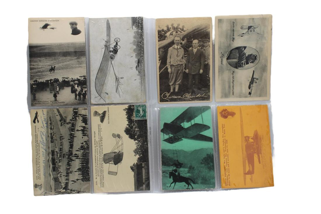 Antique aviation post card collection lot aviator Amelia Earhart (1 of 8)