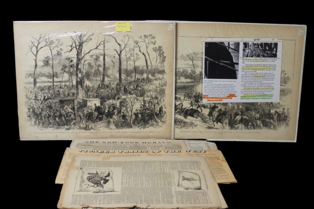 US Civil War era 1860s newspaper collection new York (1 of 14)