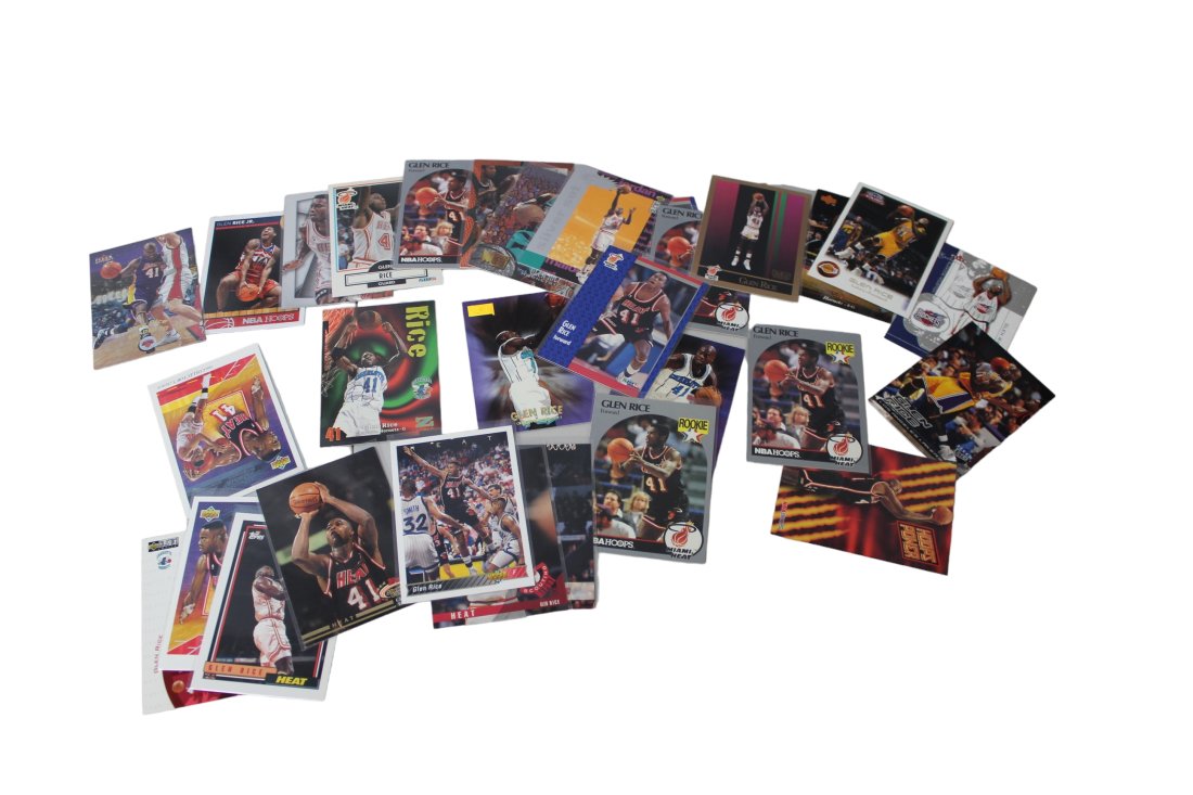 Glen Rice Vintage Basketball NBA Sports Card Collection Lot (1 of 7)