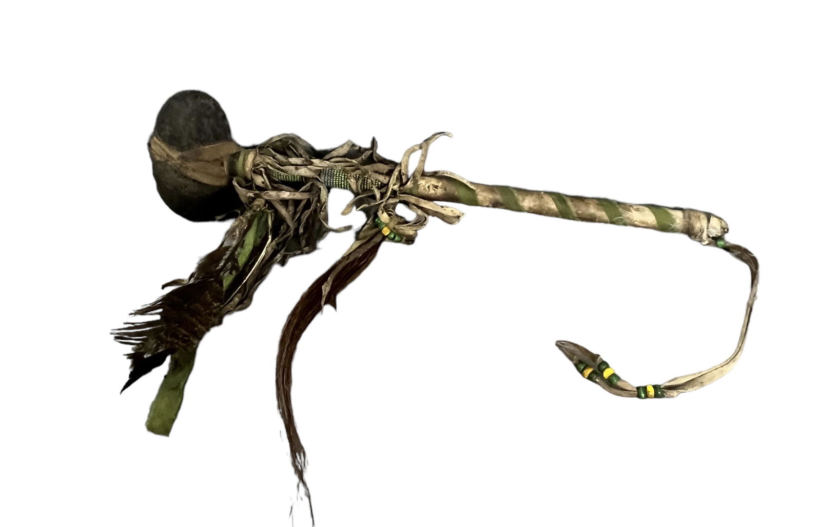 Native American Indian Stone Head War Club Vintage Axe Tomahawk (1 of 7)