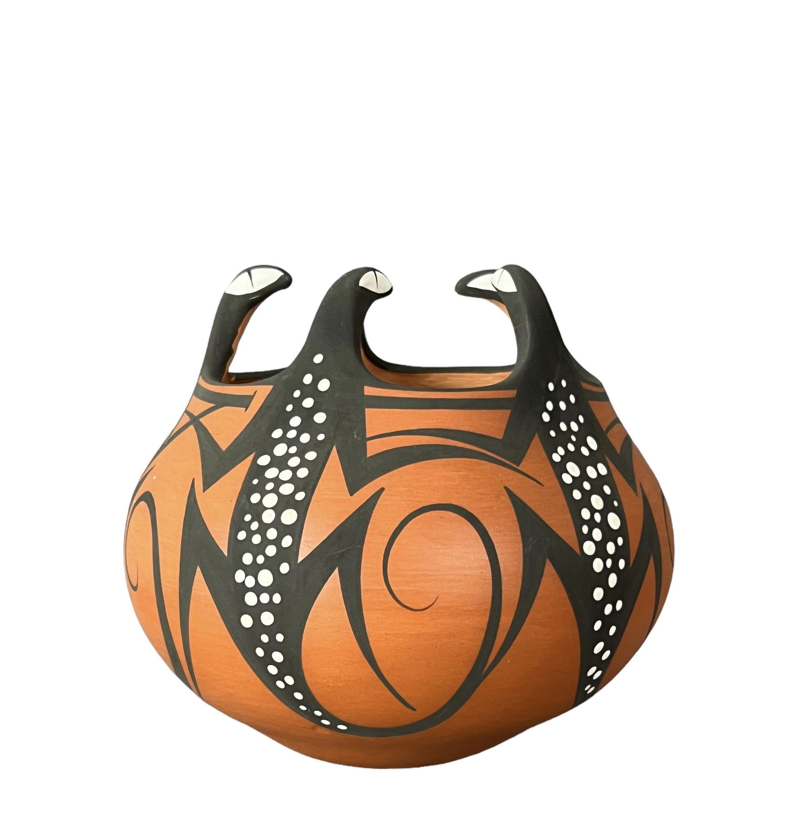 Native American Indian vintage pottery signed Agnes Peynetsa (1 of 5)