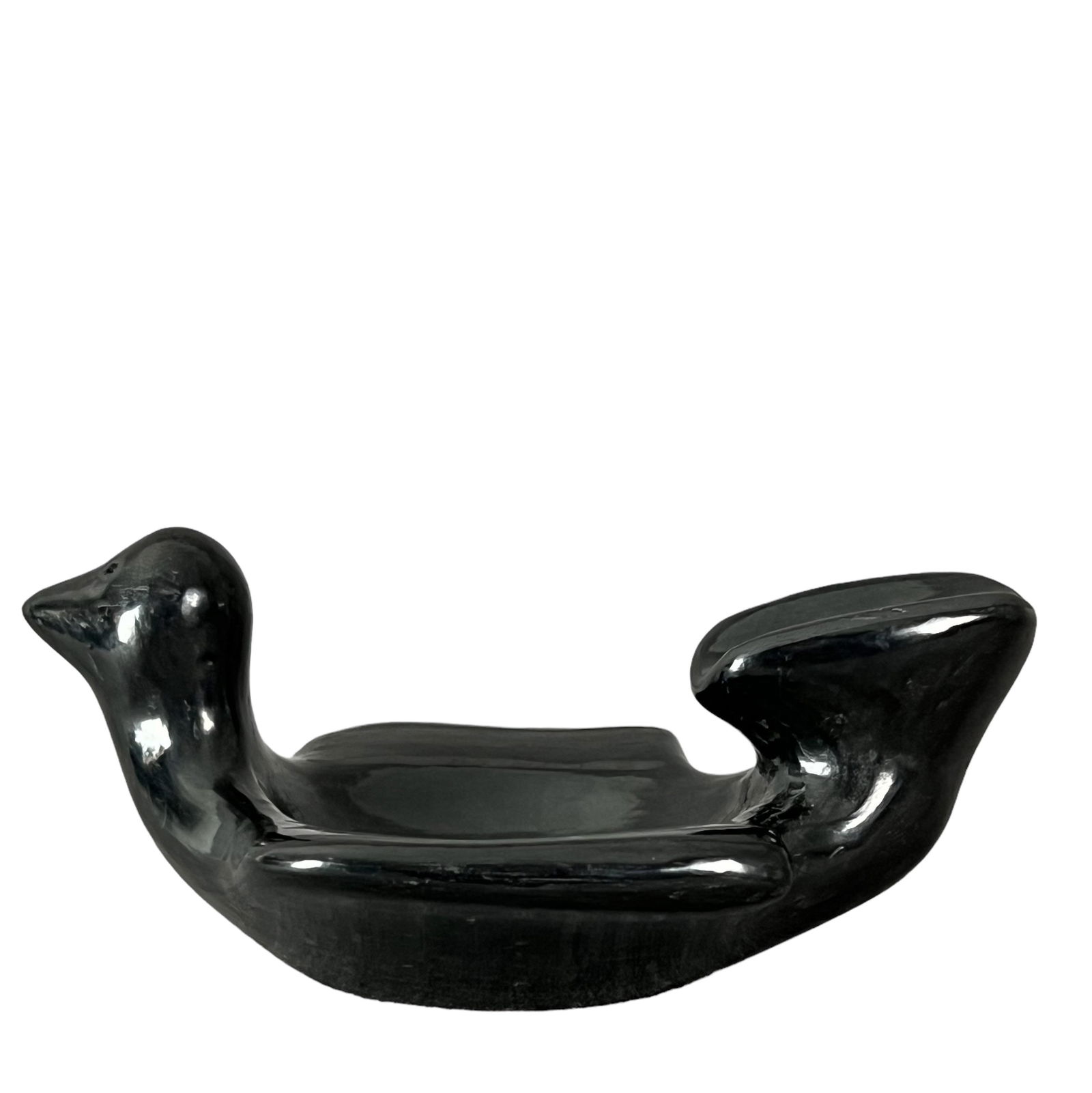 Native American Indian blackware pottery raven ashtray (1 of 6)