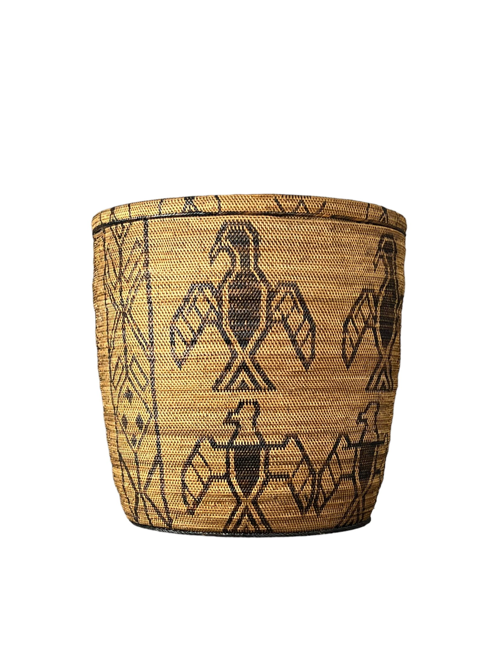 Native American Vintage Indian basket 19th Century Apache Figurative Olla (1 of 11)