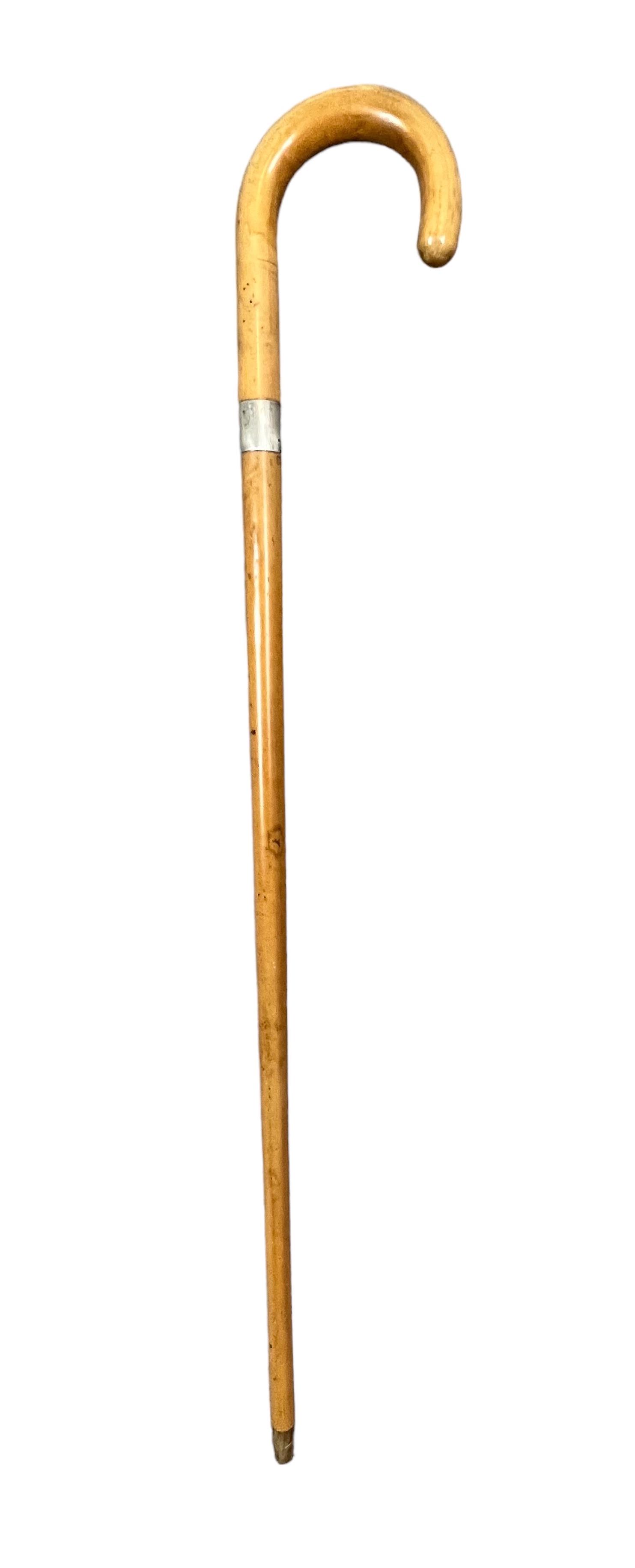 Antique vintage walking stick Cane with Sterling Silver (1 of 6)