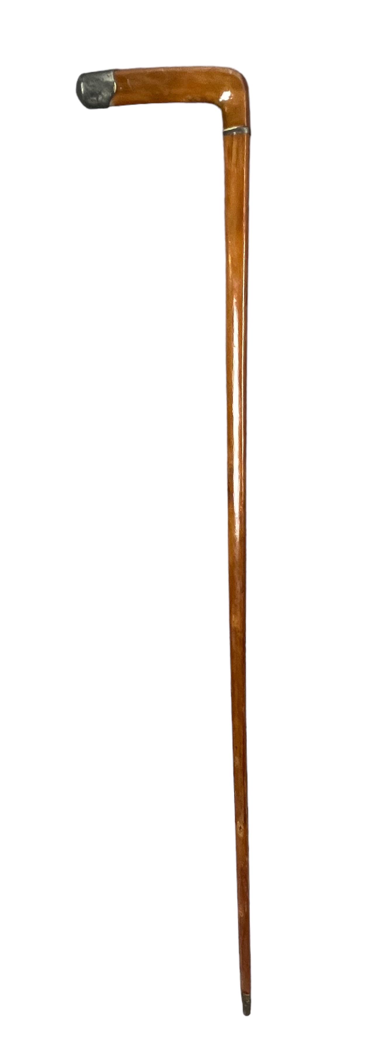Antique vintage walking stick Cane with Sterling Silver (1 of 4)