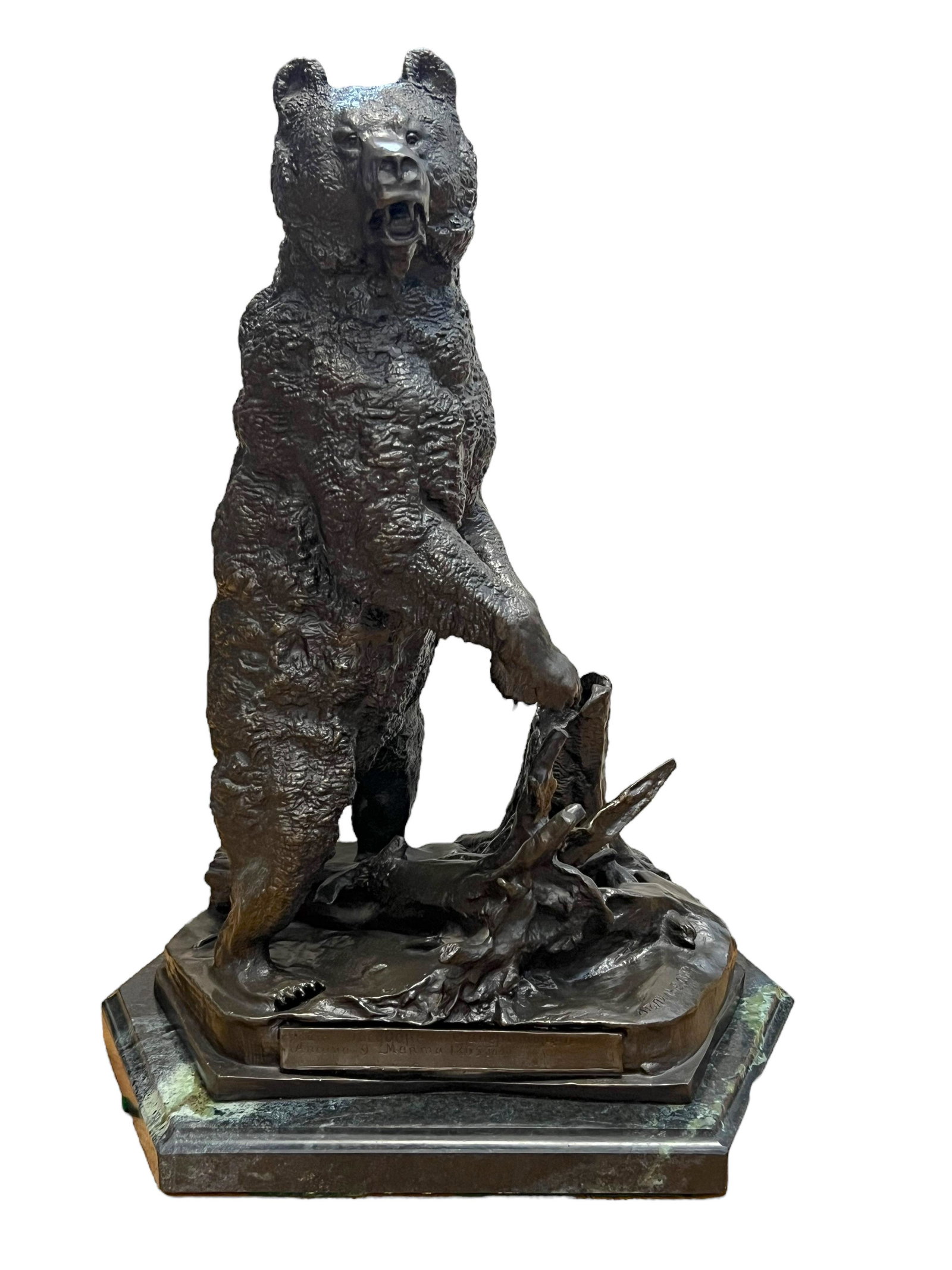 Evgeni Alexandrovich Lanceray Russian bronze bear statue signed (1 of 12)