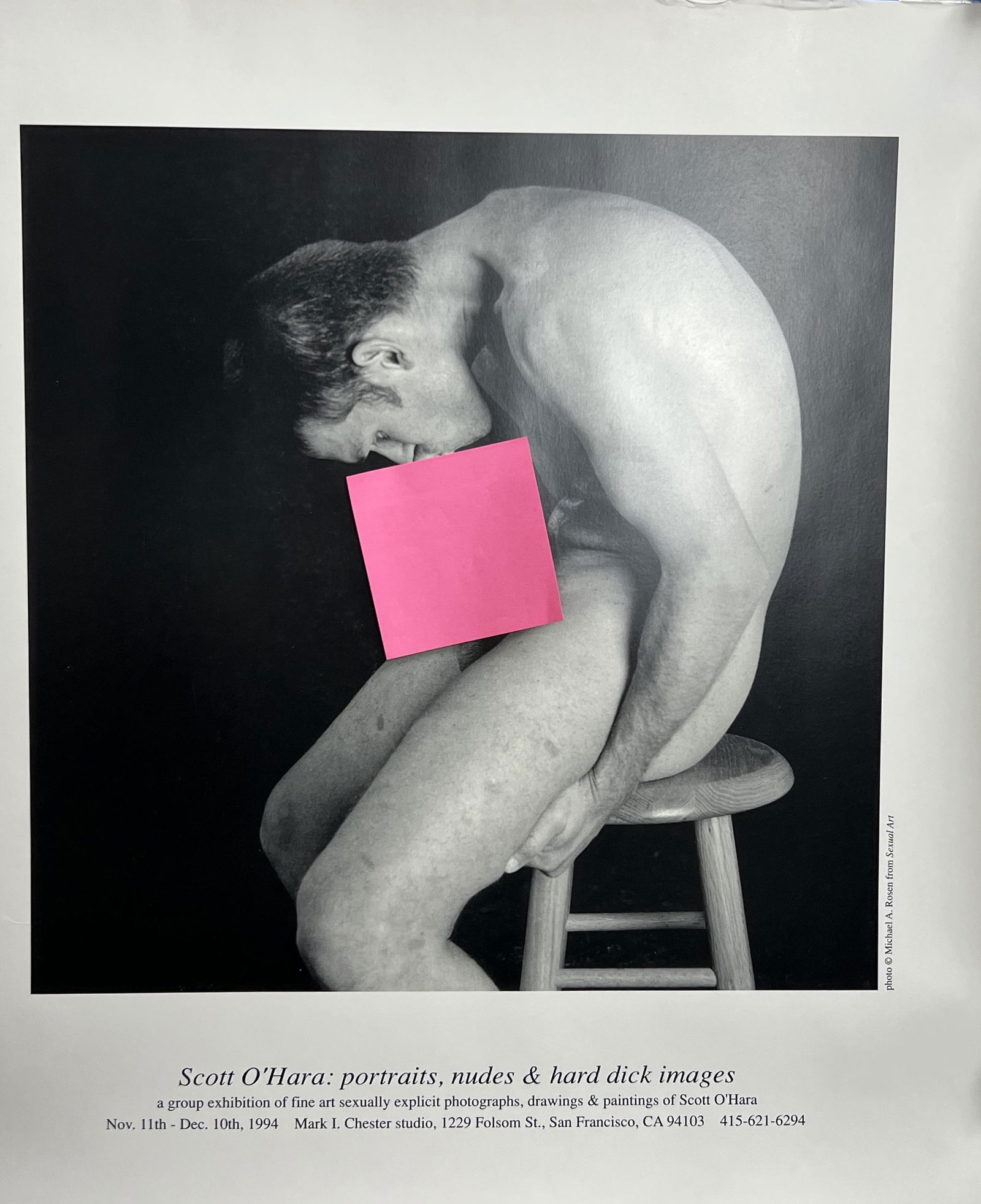 Scott O'Hara portraits nudes and hard **ck images vintage exhibition posterÊ (1 of 4)